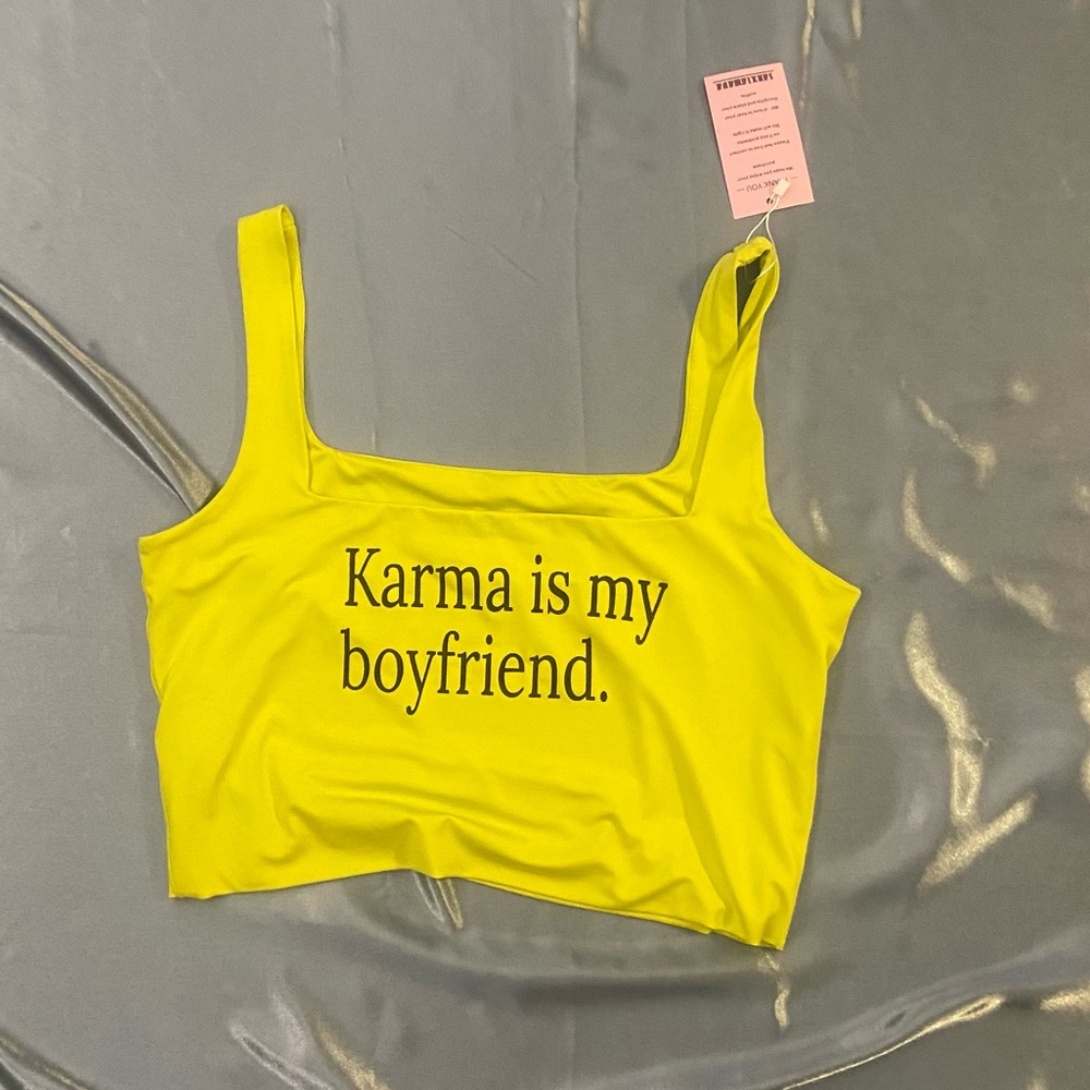 Karma Crop Top. NWT